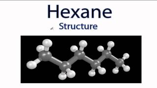 Hexane Structure C6H14 [upl. by Bonacci166]