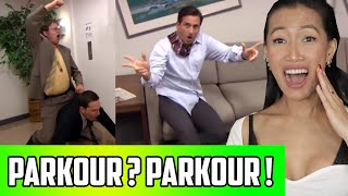 The Office Parkour Scene Reaction [upl. by Sidnak99]