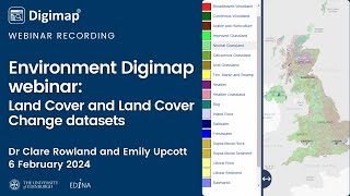 Environment Digimap webinar Land Cover and Land Cover Change datasets [upl. by Bumgardner]