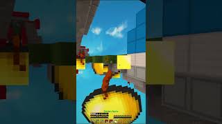 I made insane clutch BlocksMC minecraft combos crackedminecraft godbridge pvp blocksmc [upl. by Osrock]