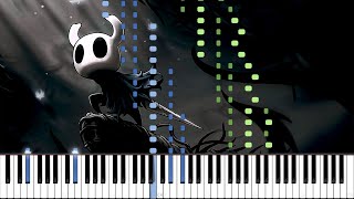 Sealed Vessel  Hollow Knight Piano Tutorial Synthesia [upl. by Ravert]