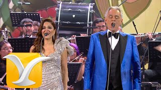 Andrea Bocelli  Larisa Martinez  Tace Il Labbro  Festival de Viña del Mar 2024  Full HD 1080p [upl. by Nita]