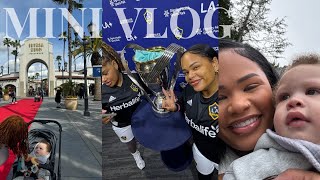 a day with Apple  LA Galaxy hair appt amp amusement park  chill mini vlog  Arnell Armon [upl. by Atoiyanap]