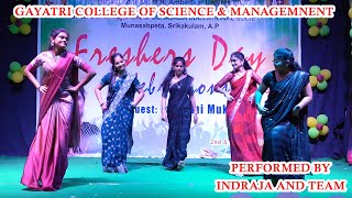 Freshers Celebrations  2023  GCSM Performed by Indu and Team [upl. by Aicire768]