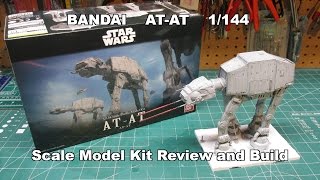 Bandai ATAT Star Wars 1144 Model Kit Build Review 214476 [upl. by Ecineg272]