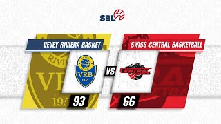 Vevey Riviera Basket vs Swiss Central Basketball  Game Highlights [upl. by Dymphia]