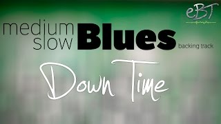 Medium Slow Blues Backing Track in A Major  65 bpm [upl. by Nilrac]