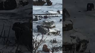 Ukrainian FPV drone strikes Russian tank leaving enemy crew fleeing in Avdiivka [upl. by Quentin983]