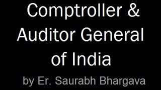 CAG  Comptroller amp Auditor General of India  INDIAN POLITY LECTURES FOR IAS  UPSC [upl. by Jackqueline]