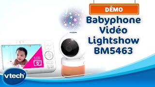 Babyphone Vidéo Lightshow BM5463  Babyphone avec projection et veilleuse  VTech [upl. by Caines871]