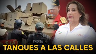 ¿Solidaridad o represión Dina Boluarte envía tanques y despliega al ejército en paro nacional [upl. by Melise]