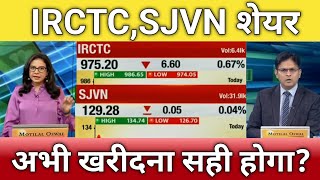 🔴IRCTC SJVN share letest news  irctc share anelysis  sjvn share next Target  sjvn anelysis [upl. by Jaddo]