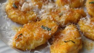 Butternut Mascarpone Gnocchi Recipe  Mascarpone Cheese and Butternut Squash Dumplings [upl. by Anuska]