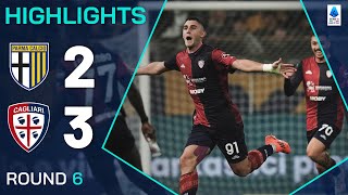 PARMACAGLIARI 23  HIGHLIGHTS  Late Piccoli goal secures first win for Cagliari  Serie A 202425 [upl. by Emalia280]