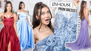 TRYING JJS HOUSE PROM DRESSES Most Beautiful Dresses Ever [upl. by Bancroft]