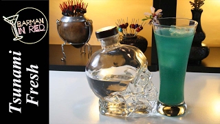 Cocteles con Vodka  como preparar el TSUNAMI FRESH [upl. by Dweck527]