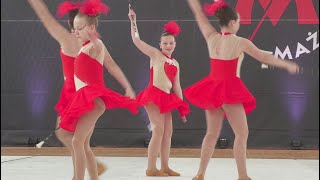 Akademia Mażoretek MARI MAR  Góra  Majorettes  mini baton junior  Wschowa 2023 [upl. by Aronoff]