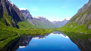 Drone  The scenic Eikesdalen in Norway [upl. by Calvin]