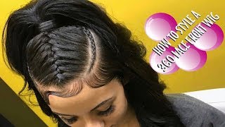 How To Style A 360 Lace Frontal Wig  Ft ASTERIA HAIR [upl. by Llerraj]