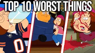 Top 10 Worst Things Happened To Meg Griffin In Family Guy [upl. by Ranita707]