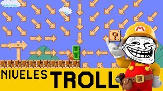 ME TROLEAN DE FORMAS QUE NO IMAGINABA 😵  NIVELES TROLL 16  Super Mario Maker  ZetaSSJ [upl. by Elvira]