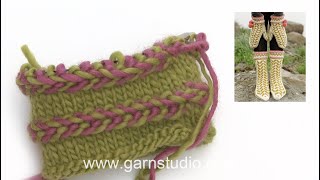 How to knit a Latvian braid [upl. by Merriman329]