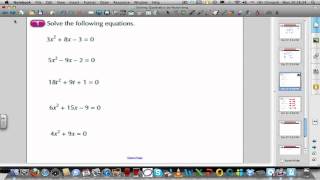 Solving quadratics by factorising part 2 of 2 [upl. by Iman]