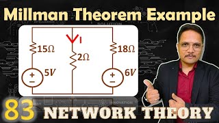 2  Millmans Theorem Example Solved Problem and Explanation [upl. by Lunetta]