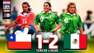 MÉXICO 21 Chile 🍸 otra vez TERCER LUGAR en COPA AMÉRICA 1999  Goles de PALENCIA y TERRAZAS [upl. by Nosliw]