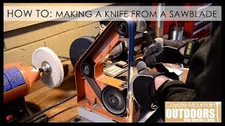 How to Making a knife from a sawblade [upl. by Tabina493]