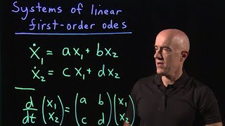 Systems of linear firstorder odes  Lecture 39  Differential Equations for Engineers [upl. by Dougald]