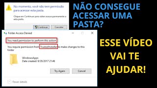 Permissão de TrustedInstaller [upl. by Dmitri]