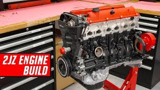 Toyota 2JZ Engine Build  Full Start to Finish [upl. by Mallis]