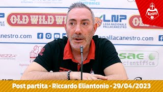 Post partita Legnano  Borgomanero  Riccardo Eliantonio del 29042023 [upl. by Sirovat404]