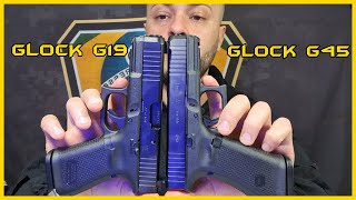 PISTOLA GLOCK G19 E COMPARATIVO COM A G45  WWWSENTINELAINDBR [upl. by Ane765]