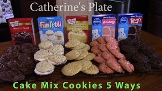 Cake Mix Cookies 5 Ways [upl. by Erv]