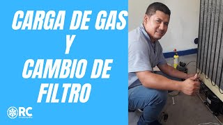 cambio de filtro y carga de gas [upl. by Sou]