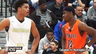 Malik Newman amp Callaway vs Miles Bridges amp Huntington Prep  CRAZY Highlights  Mustang Madness [upl. by Tolecnal]