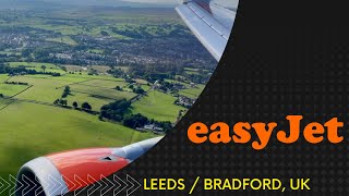 Easyjet A320214  Leeds Bradford UK  Landing [upl. by Esele]