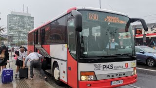 PKS Gdańsk linia 890 Gdańsk  Władysławowo  Jastrzębia Góra  Gdańsk Setra S315 GT 7594 [upl. by Poole]