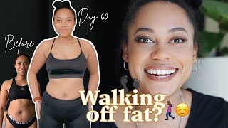 Walking for Weight Loss Results  Tips  10000 steps for 60 days [upl. by Tamaru]