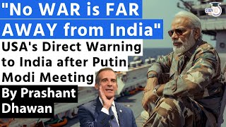 USAs Direct Warning to India after Putin Modi Meeting  Eric Garcettis Video goes viral [upl. by Dietz]