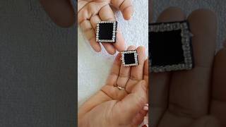 Earrings tutorial for beginners 😍shortsearringsjewelrymaking [upl. by Hewes]