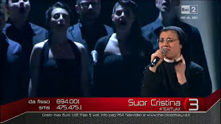 Suor Cristina Uno su mille En la gran final de La Voz Italia [upl. by Ahsinut]