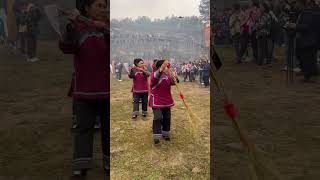 Tujia broom dance土家族的非遗文化，扫把舞shorts [upl. by Nancey145]