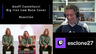 Reaction Big Iron Low Base Cover by Geoff Castellucci [upl. by Favianus]