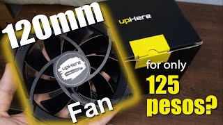 MURANG COMPUTER CASE FAN UpHere 120mm Computer Fan  Tagalog Review [upl. by Devi]