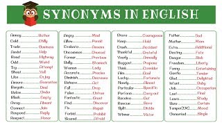 120 Super Common Synonyms to Increase Your Vocabulary in English [upl. by Latashia]