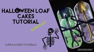 Spooky Halloween Bakes  Loaf Cakes Decorating [upl. by Anirdnaxela699]