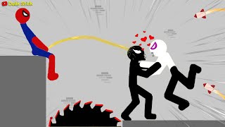 Best Falls  Stickman Dismounting compilation of funny moments [upl. by Clair]